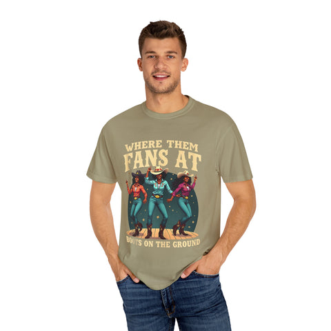 Where Them Fans At Graphic T-Shirt - Unisex Vintage Style Tee