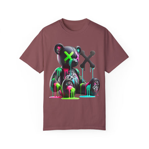 Graffiti Bear Unisex Garment-Dyed T-Shirt