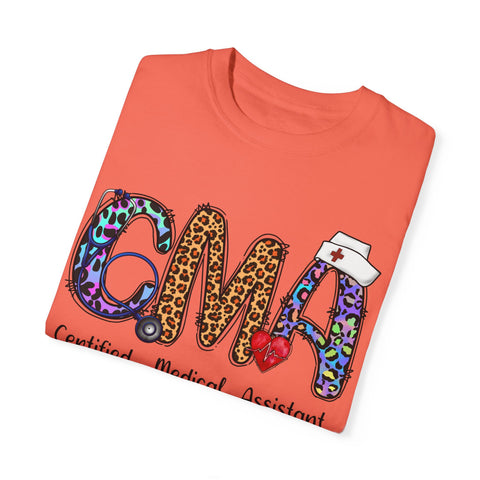 CMA Certified Medical Assistant T-Shirt - Fun Animal Print Unisex Tee