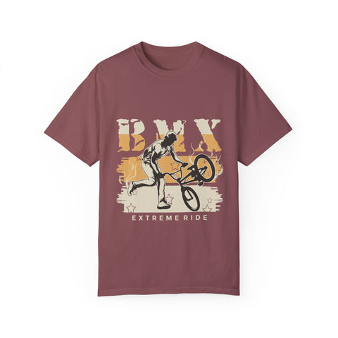 BMX Extreme Ride Unisex Garment-Dyed T-Shirt | Perfect for Cyclists & Sports Enthusiasts