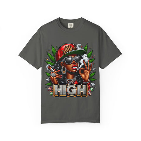 High Vibes Unisex Garment-Dyed T-shirt