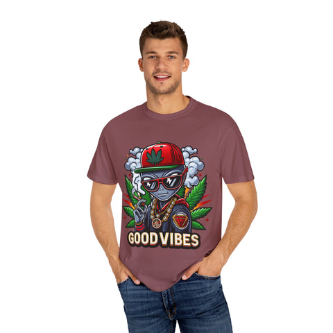 Good Vibes Unisex T-Shirt - Stylish Garment-Dyed Tee for Chill Moments