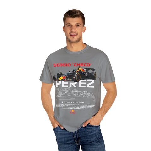 Sergio 'Checo' Perez Unisex Garment-Dyed T-Shirt - Red Bull Racing Fan Tee