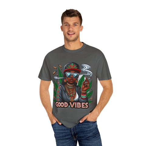 Good Vibes Unisex Garment-Dyed T-Shirt