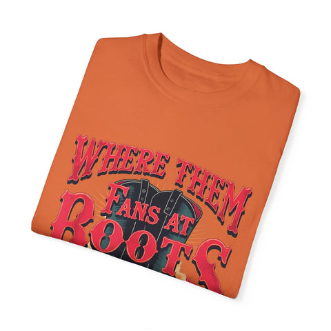 Where Them Fans at Boots Unisex T-Shirt - Perfect for Country Music Lovers