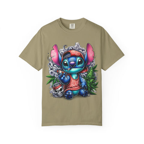 Colorful Stitch Graphic T-Shirt - Unisex Tie-Dye Style for Relaxed Vibes