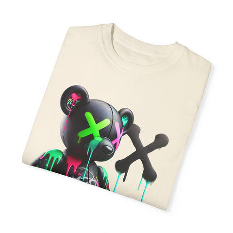 Graffiti Bear Unisex Garment-Dyed T-Shirt