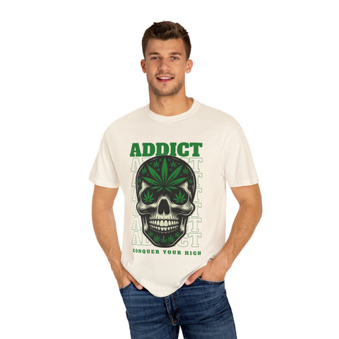 Addict Skull Graphic T-Shirt - Conquer Your High