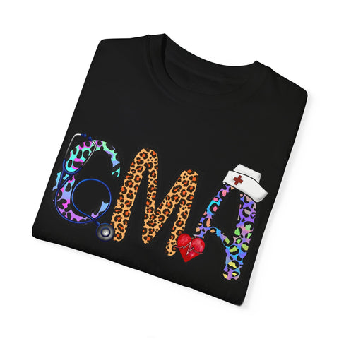 CMA Certified Medical Assistant T-Shirt - Fun Animal Print Unisex Tee