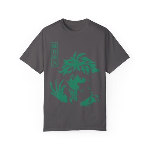 Anime-Inspired Unisex T-Shirt - Hand-Drawn Green Character Design