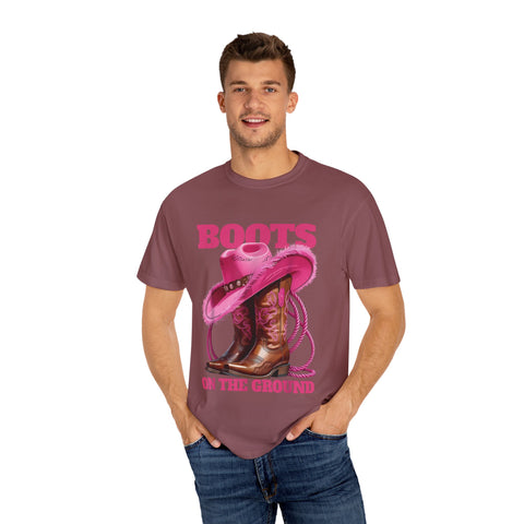 Bohemian Style Unisex T-Shirt - "Boots on the Ground"