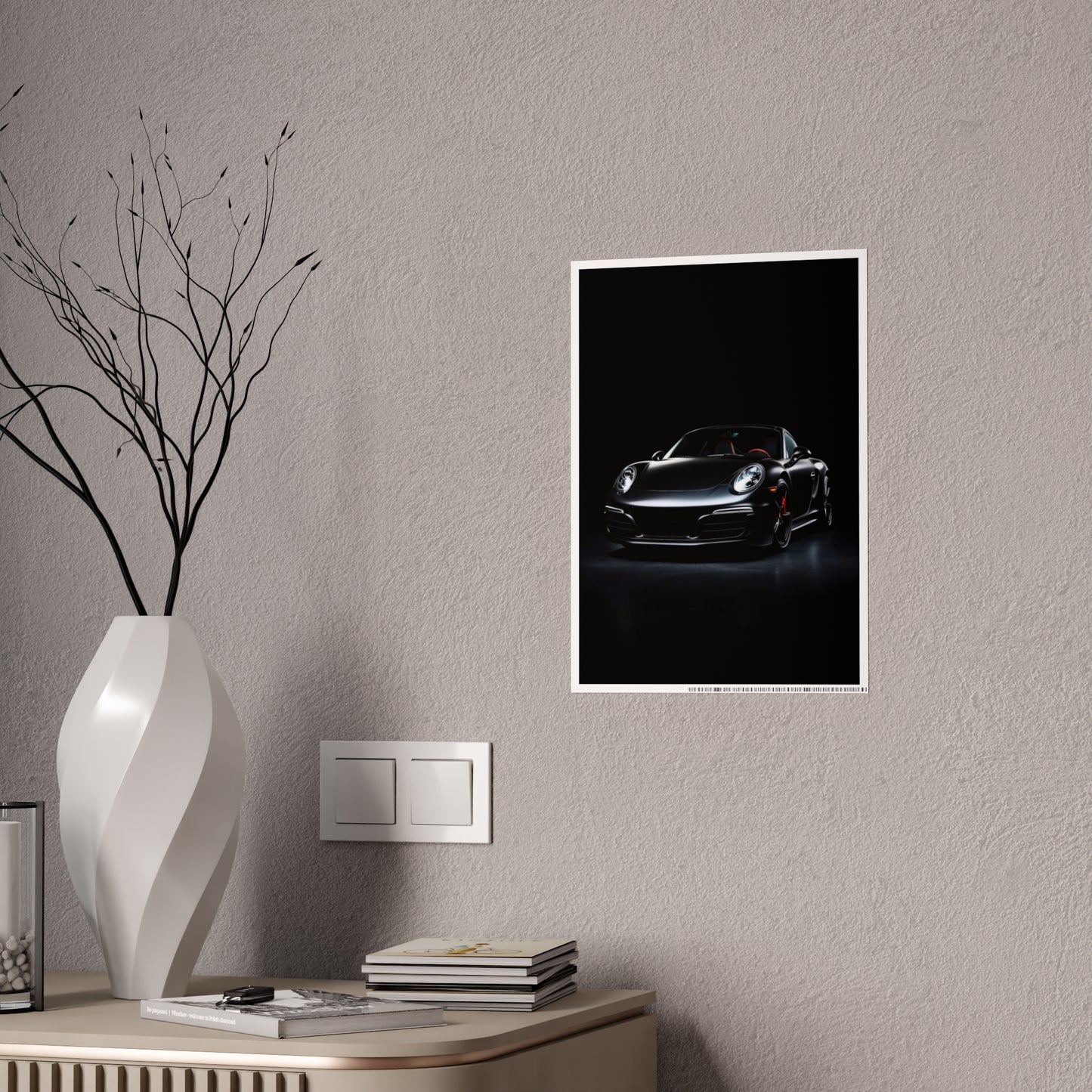 Sleek Luxury Car Gloss Poster - Perfect for Auto Enthusiasts & Home Decor