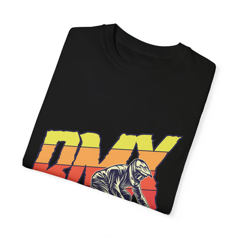 BMX Rider Unisex Garment-Dyed T-Shirt | Retro Cycling Style
