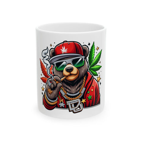 Cool Bear Cannabis Ceramic Mug - 11oz & 15oz