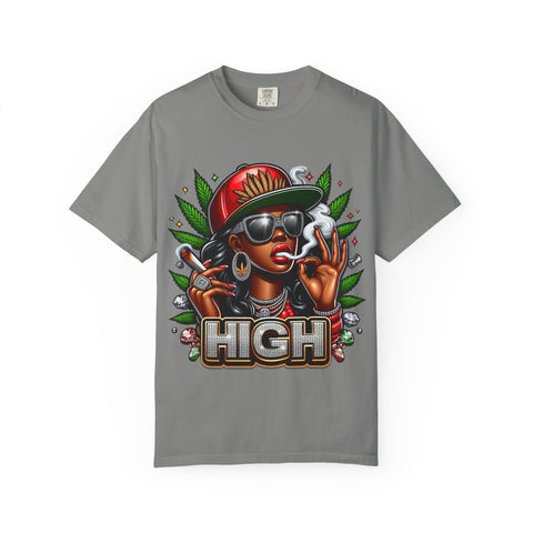 High Vibes Unisex Garment-Dyed T-shirt