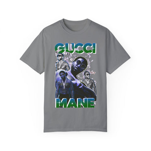 Unisex Garment-Dyed T-shirt - Gucci Mane Graphic Tee