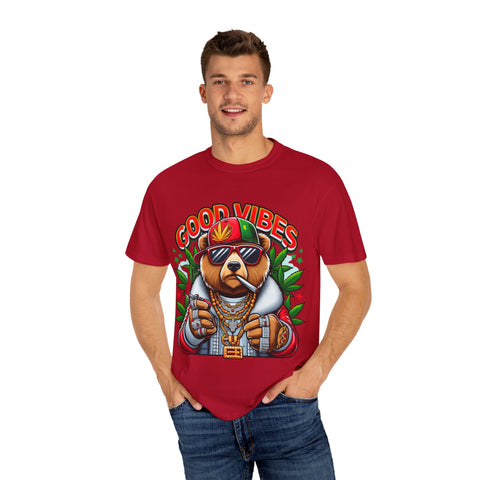 Good Vibes Unisex T-Shirt - Cool Bear Design