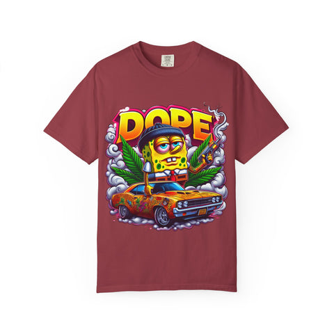 Retro Dope SpongeBob T-Shirt | Unisex Garment-Dyed Tee for Fun Vibes