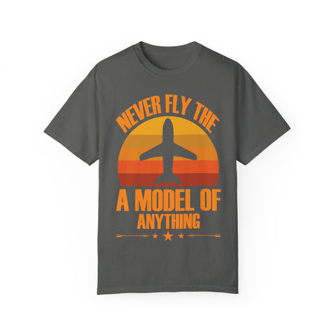 Vintage-Inspired Travel T-Shirt - "Never Fly the A Model of Anything"