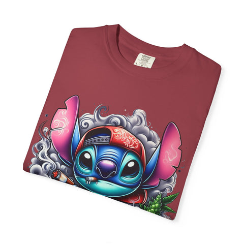 Colorful Stitch Graphic T-Shirt - Unisex Tie-Dye Style for Relaxed Vibes