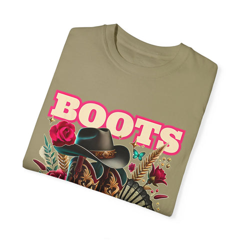 Western Style Graphic Tee - "Boots on the Ground"