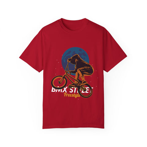 BMX Style Freestyle Unisex Garment-Dyed T-Shirt