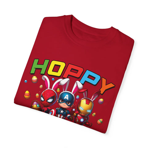 Hoppy Easter Unisex T-Shirt - Colorful Superhero Design