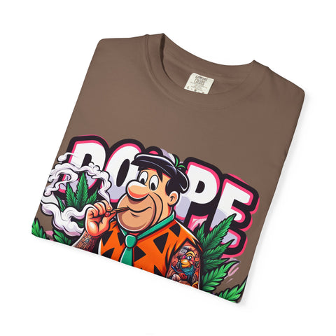 Retro Cool Unisex Garment-Dyed T-Shirt - 'Dope' Graphic with Classic Car