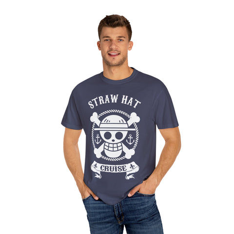 Straw Hat Cruise Graphic T-Shirt - Unisex Garment-Dyed Tee for Fans