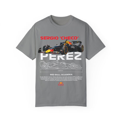 Sergio 'Checo' Perez Unisex Garment-Dyed T-Shirt - Red Bull Racing Fan Tee