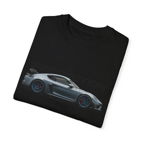 Unisex Garment-Dyed T-Shirt - 'This is Perfection' Porsche 718 Cayman Tee