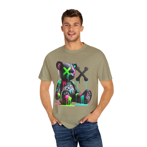 Graffiti Bear Unisex Garment-Dyed T-Shirt