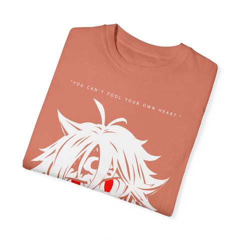 Anime-Inspired Unisex T-Shirt – 'You Can't Fool Your Own Heart' Design