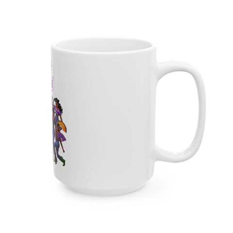Empowered Women Ceramic Mug - Stylish 11oz & 15oz Coffee Cup