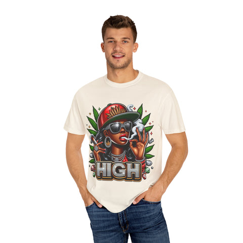 High Vibes Unisex Garment-Dyed T-shirt