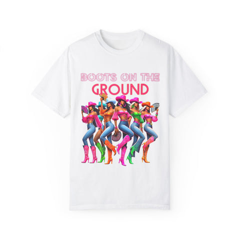 Boots on the Ground Unisex T-Shirt - Fun & Vibrant Graphic Tee for Fashion Lovers