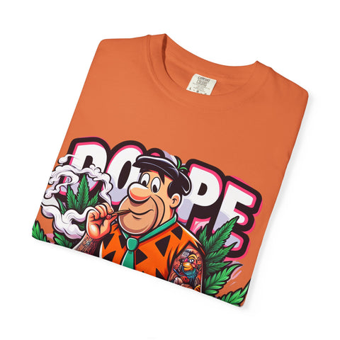 Retro Cool Unisex Garment-Dyed T-Shirt - 'Dope' Graphic with Classic Car