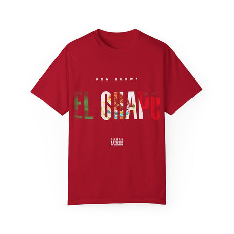 Unisex Garment-Dyed T-Shirt with 'EL CHAPU' Design - Casual Vibe, Perfect for Everyday Wear