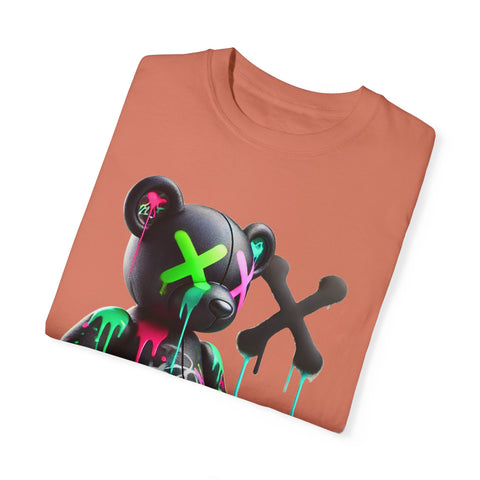 Graffiti Bear Unisex Garment-Dyed T-Shirt