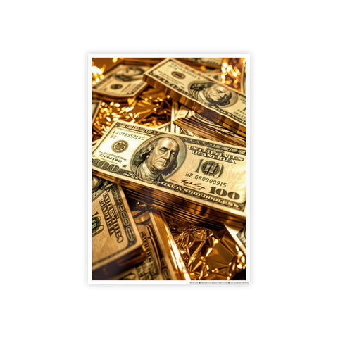 Luxury Money Gloss Poster - Wall Art for Home & Office Decor