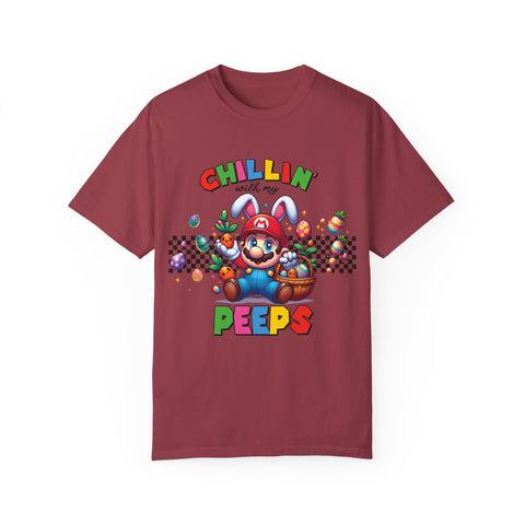 Chillin' with My Peeps Unisex T-Shirt - Fun & Colorful Graphic Tee for Easter Celebrations