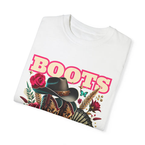 Western Style Graphic Tee - "Boots on the Ground"
