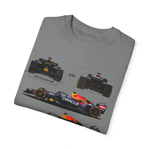 Red Bull Racing Unisex T-Shirt - 350 KM/H, UG Turbo, 15,000 RPM