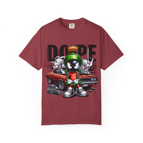 Cool Cartoon Car T-Shirt - Dope Marvin the Martian Design