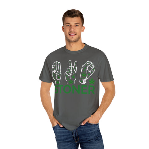 Unisex Stoner T-Shirt - Stylish Garment-Dyed Tee for Chill Vibes