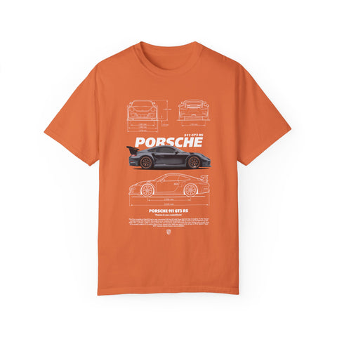 Porsche Blueprint Unisex T-Shirt - Automotive Enthusiast Graphic Tee