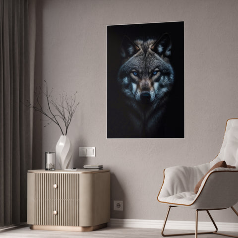 Majestic Wolf Gloss Poster | Stunning Wall Art for Nature Lovers