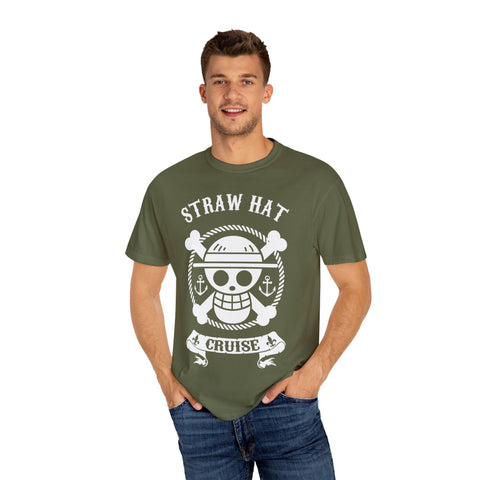 Straw Hat Cruise Graphic T-Shirt - Unisex Garment-Dyed Tee for Fans