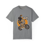 BMX Rider Graphic T-Shirt - Unisex Garment-Dyed Tee for Cycling Enthusiasts