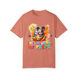 Chilling With My Peeps Unisex Garment-Dyed T-shirt | Fun Easter Graphic Tee